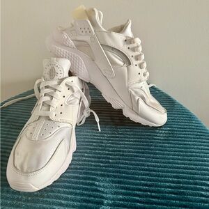 Nike Air Huarache Run White Sneakers